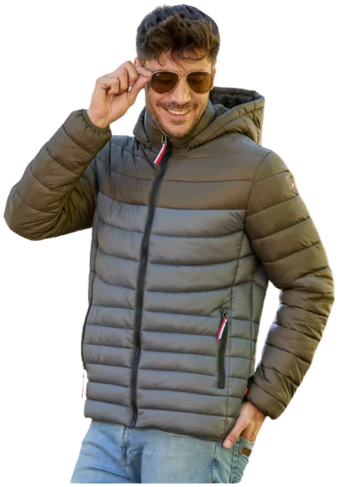 Chamarra BHI240478P, Gris olivo