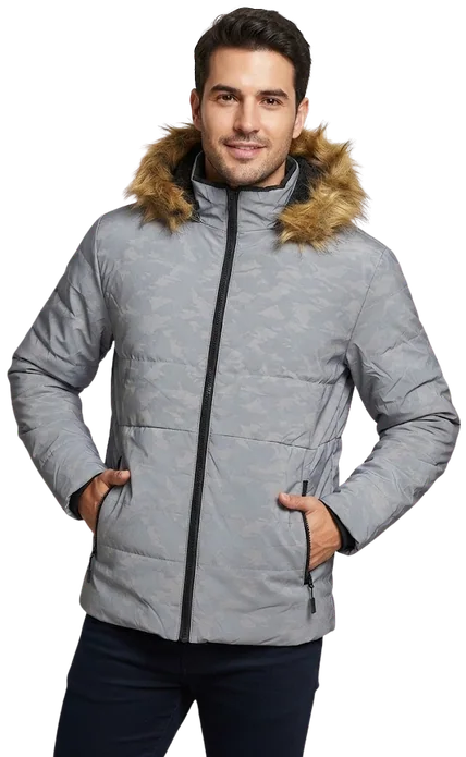 Chamarra reflectiva RS7-102, Gris reflejante