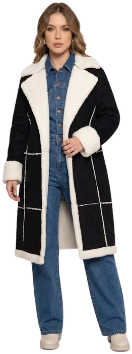 Abrigo Kahua Elo 3, Negro/Crema