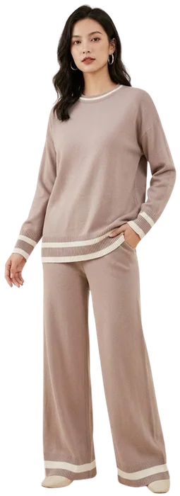 Conjunto tejido 2033, Rosa palo