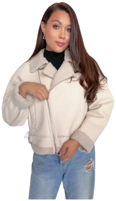 Chamarra BHI-243517, Crema