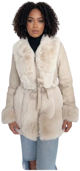 Abrigo BHI-243516, Crema
