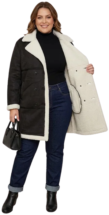 Abrigo G251557Y, Negro