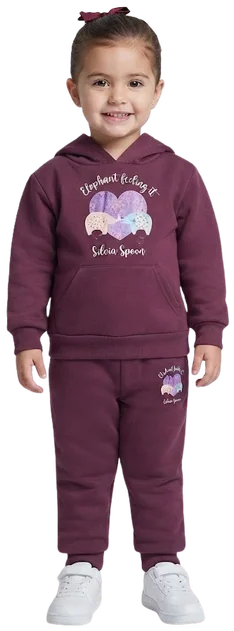 Conjunto deportivo Pants Bebe, Ciruela