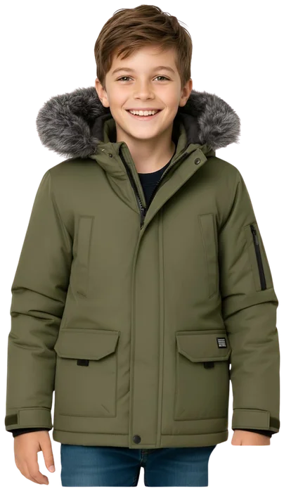 Parka TBAR476, Verde olivo