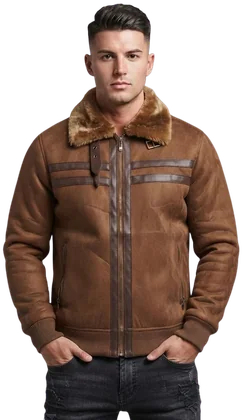 Chamarra Malboro Vinil, Camel