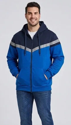 Sudadera RS7-123,124, Azul rey/Azul marino
