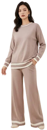 Conjunto tejido 2033, Rosa palo