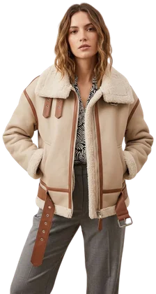 Chamarra BHI243529, Beige