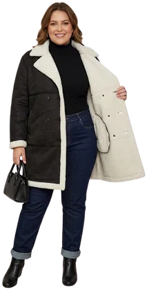 Abrigo G251557Y, Negro