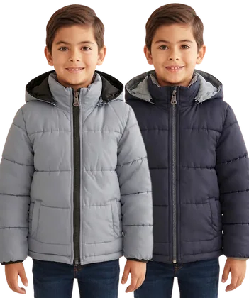Chamarra reversible 3VT7670A, Gris/Azul marino