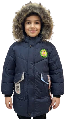 Parka Chamarra Authentic Niño, Azul marino